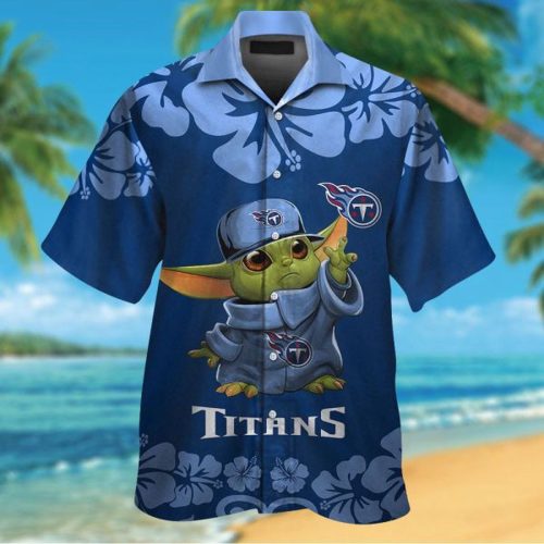 Tennessee Titans & Baby Yoda Hawaiian Shirt Gift for Men Women #2