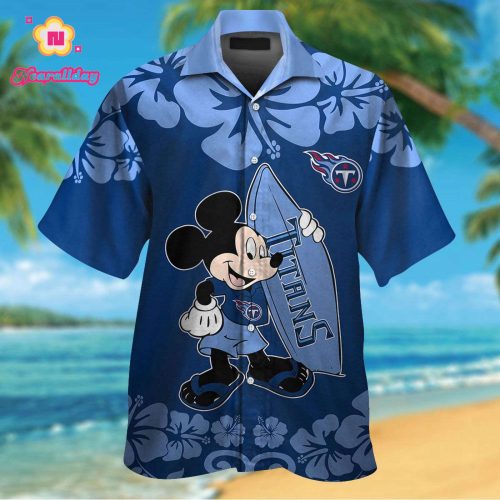 Tennessee Titans & Mickey Mouse Hawaiian Shirt