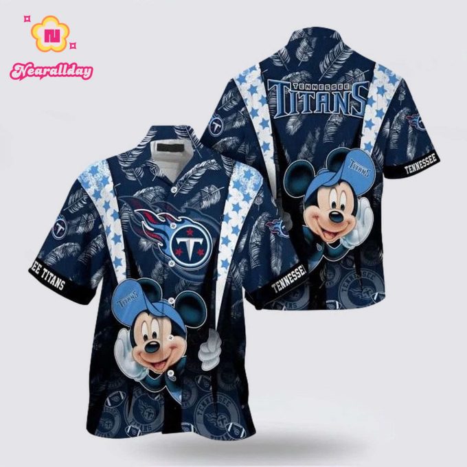Tennessee Titans Nfl Mickey Mouse Hawaiian Shirt For Fans