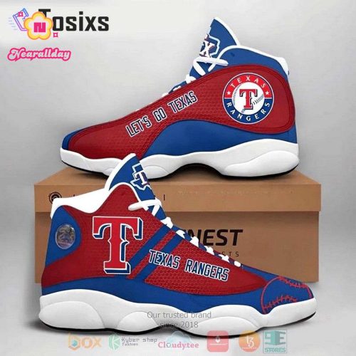 Texas Rangers Air Jordan 13 Sneaker Custom For Fans  Unisex Shoes Gift