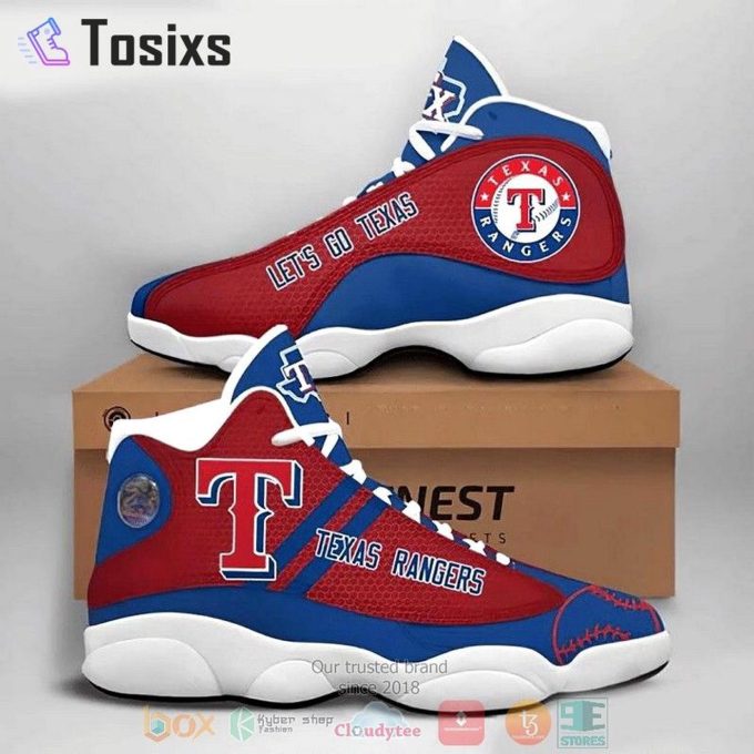 Texas Rangers Air Jordan 13 Sneaker Custom For Fans  Unisex Shoes Gift