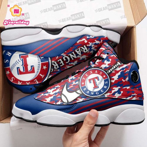 Texas Rangers Air Jordan 13 Sneaker Custom For Fans  Unisex Shoes Gift