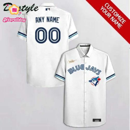 Custom Toronto Blue Jays White Hawaiian Shirt – Personalize Your Style!