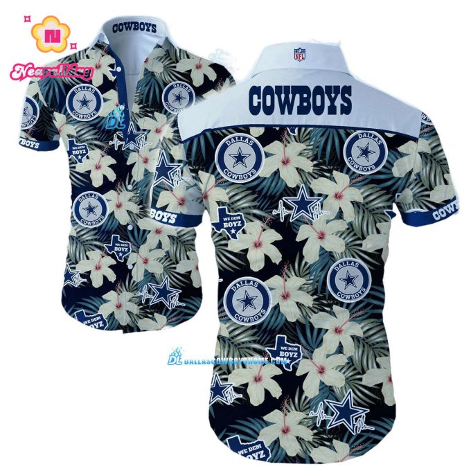 Tropical Dallas Cowboys Tommy Bahama, Custom Dallas Cowboys Hawaiian Shirt Print Full, NFL Dallas Cowboys Aloha Shirt Trending