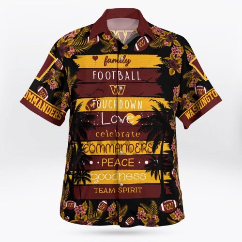 Washington Commanders Paradise Hawaii Shirt Gift