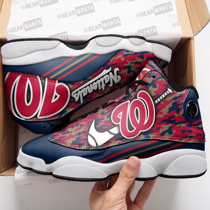 Washington Nationals Air Jordan 13 Sneaker Custom For Fans  Unisex Shoes Gift