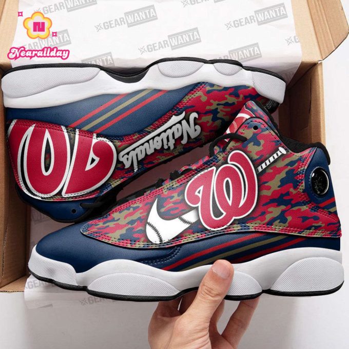 Washington Nationals Air Jordan 13 Sneaker Custom For Fans  Unisex Shoes Gift