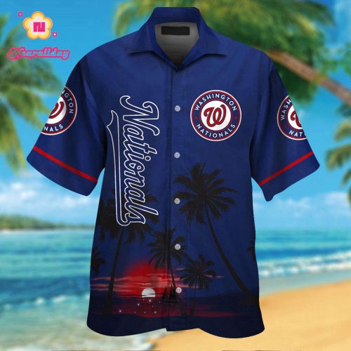 Washington Nationals Hawaiian Shirt #12 - Official MLB Merchandise