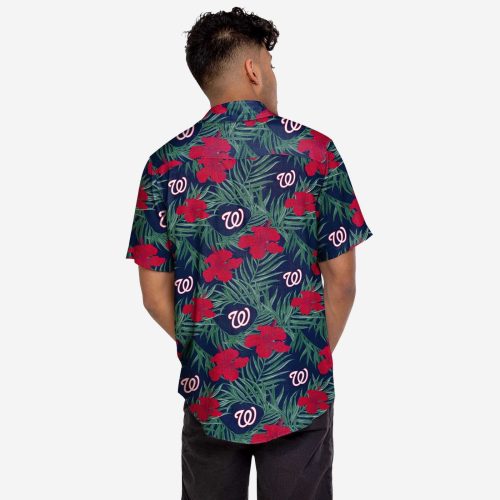 Official Washington Nationals Hibiscus Button Up Shirt – Limited Edition
