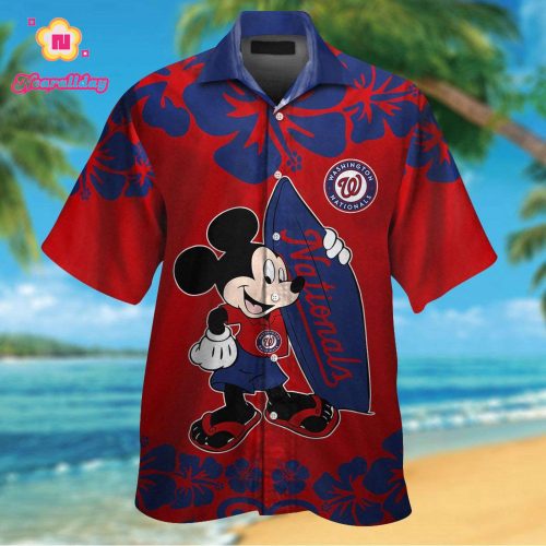 Washington Nationals Mickey Mouse Hawaiian Shirt – Official MLB Disney Collab