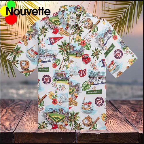 Washington Nationals Hawaiian Shirt: Scenic Style for Baseball Fans