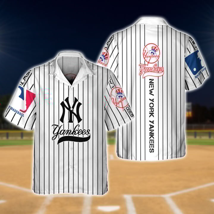 New York Yankees 3D Hawaiian Shirt – Official MLB Merchandise New York Yankees 3D Hawaiian Shirt – Official MLB Merchandise