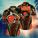 Cleveland Browns NFL Flower Hawaii Shirt And Tshirt For Fans, Summer Football Shirts Gift