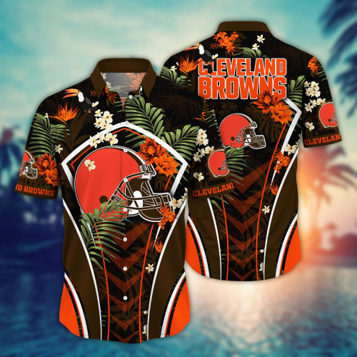 Cleveland Browns NFL Flower Hawaii Shirt And Tshirt For Fans, Summer Football Shirts Gift