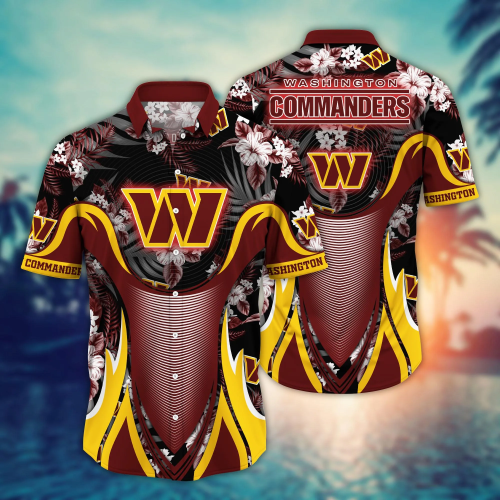 Washington Commanders NFL Flower Hawaii Shirt And Tshirt For Fans, Summer Football Shirts Gift