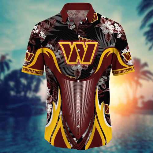 Washington Commanders NFL Flower Hawaii Shirt And Tshirt For Fans, Summer Football Shirts Gift