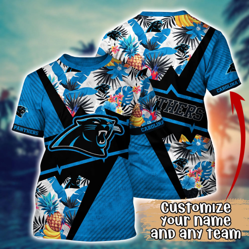 Carolina Panthers NFL Flower Hawaii Shirt And Tshirt For Fans, Summer Football Shirts Gift