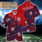 Washington Nationals US Flag Flower Hawaiian Shirt & Tshirt – Perfect Summer Gift for Fans