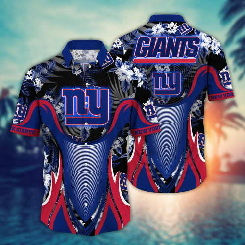 New York Giants NFL Flower Hawaii Shirt And Tshirt For Fans, Summer Football Shirts Gift
