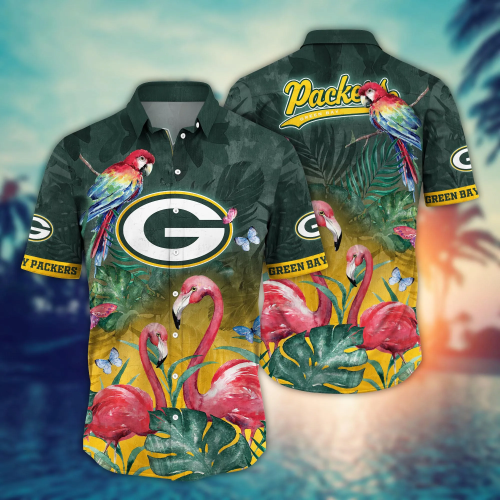 Green Bay Packers NFL Flower Hawaii Shirt And Tshirt For Fans, Summer Football Shirts Gift