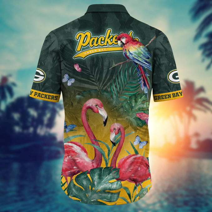 Green Bay Packers NFL Flower Hawaii Shirt And Tshirt For Fans, Summer Football Shirts Gift