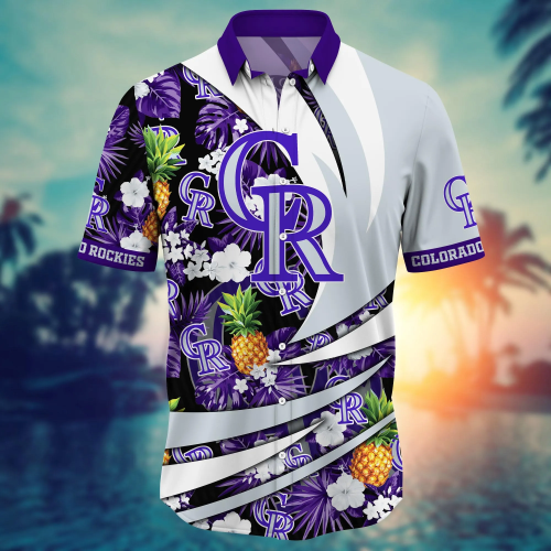 Colorado Rockies MLB Flower Hawaii Shirt & Tshirt: Perfect Summer Football Gift for Fans