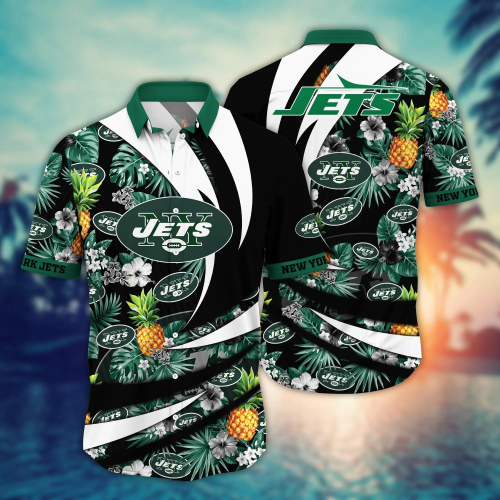 New York Jets NFL Flower Hawaii Shirt And Tshirt For Fans, Summer Football Shirts Gift
