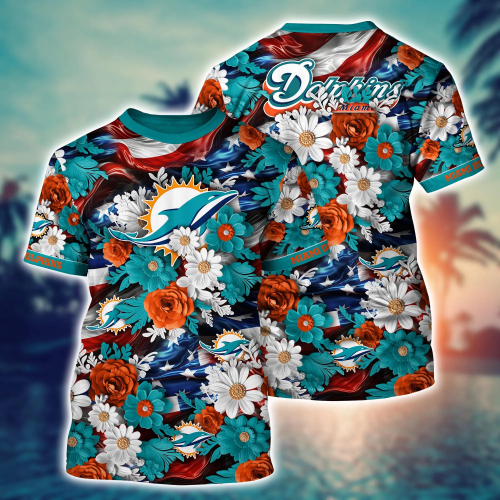 Miami Dolphins NFL Hawaii Shirt Independence Day, Summer Shirts Gift