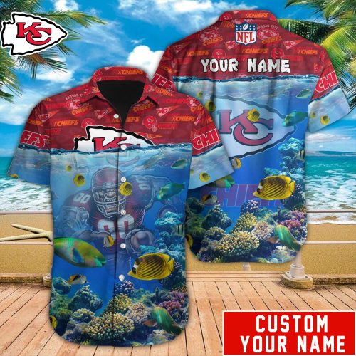 Kansas City Chiefs NFL Printed Hawaiian Shirt Custom Gift