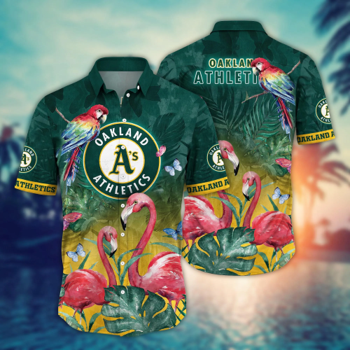 Oakland Athletics MLB Hawaiian Shirt & T-Shirt Bundle – Perfect Summer Football Gift!