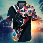 Houston Texans NFL Flower Hawaii Shirt And Tshirt For Fans, Summer Football Shirts Gift