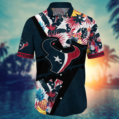 Houston Texans NFL Flower Hawaii Shirt And Tshirt For Fans, Summer Football Shirts Gift