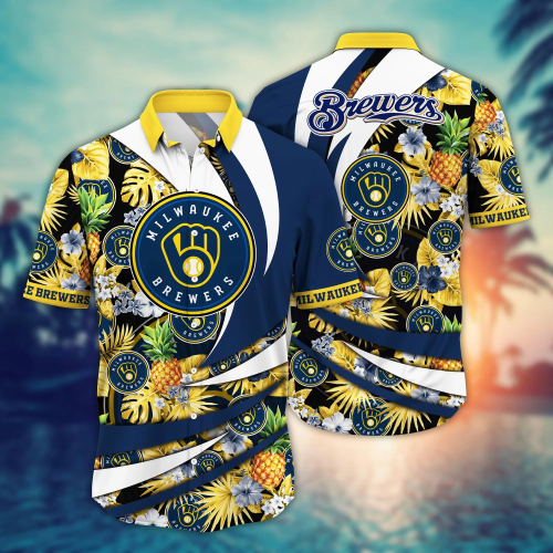 Milwaukee Brewers MLB Hawaiian Shirt & T-Shirt Set – Perfect Summer Football Gift for Fans