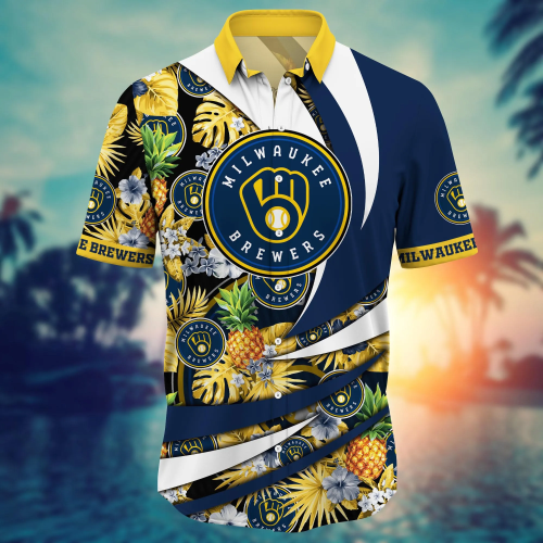 Milwaukee Brewers MLB Hawaiian Shirt & T-Shirt Set – Perfect Summer Football Gift for Fans