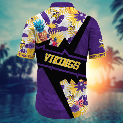 Minnesota Vikings NFL Flower Hawaii Shirt And Tshirt For Fans, Summer Football Shirts Gift