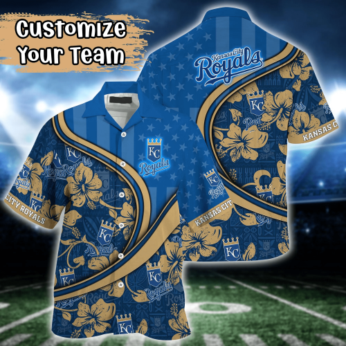 Kansas City Royals MLB Hawaiian Shirt & Tshirt Combo for Fans – Custom Summer Football Gift
