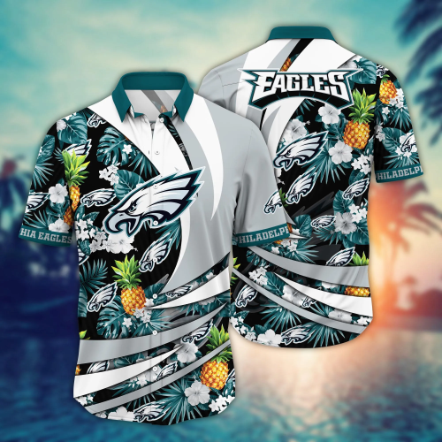 Philadelphia Eagles NFL Flower Hawaii Shirt And Tshirt For Fans, Summer Football Shirts Gift