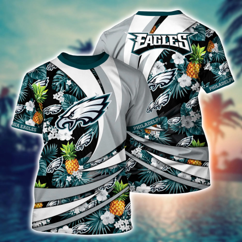 Philadelphia Eagles NFL Flower Hawaii Shirt And Tshirt For Fans, Summer Football Shirts Gift