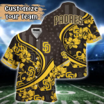 San Diego Padres US Flag Flower Hawaii Shirt & Tshirt: Custom Summer Football Gear for Fans