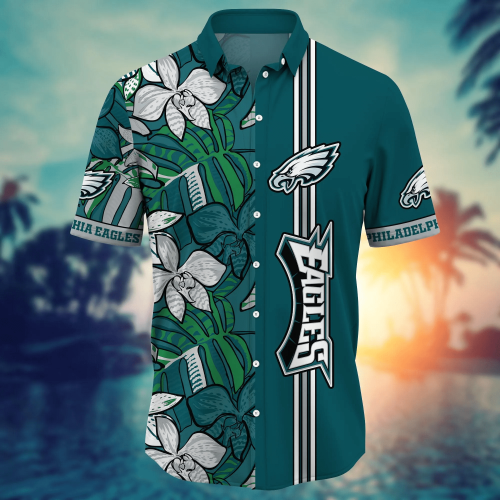 Philadelphia Eagles NFL Flower Hawaii Shirt And Tshirt For Fans, Summer Football Shirts Gift