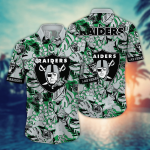 Las Vegas Raiders NFL Flower Hawaii Shirt And Tshirt For Fans, Summer Football Shirts Gift