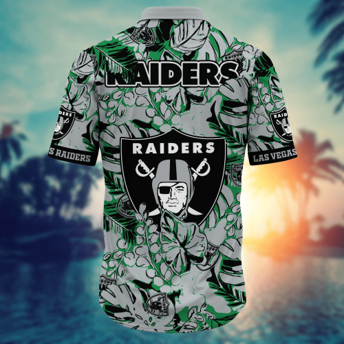 Las Vegas Raiders NFL Flower Hawaii Shirt And Tshirt For Fans, Summer Football Shirts Gift