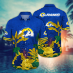 Los Angeles Rams NFL Flower Hawaii Shirt And Tshirt For Fans, Summer Football Shirts Gift