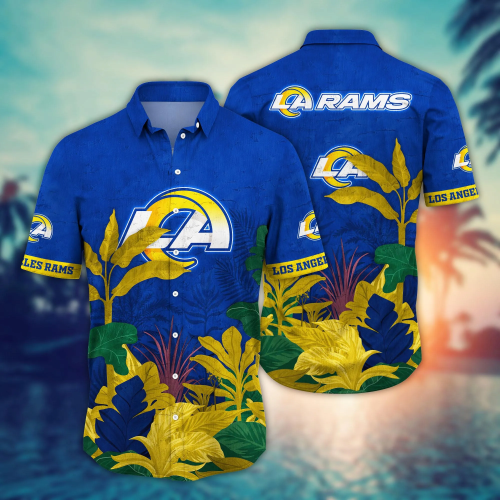 Los Angeles Rams NFL Flower Hawaii Shirt And Tshirt For Fans, Summer Football Shirts Gift