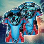Miami Marlins MLB Flower Hawaii Shirt & Tshirt: Perfect Summer Football Gift for Fans