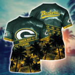 Green Bay Packers NFL Flower Hawaii Shirt And Tshirt For Fans, Summer Football Shirts Gift