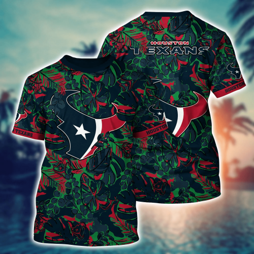 Houston Texans NFL Flower Hawaii Shirt And Tshirt For Fans, Summer Football Shirts Gift