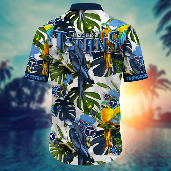 Tennessee Titans NFL Flower Hawaii Shirt And Tshirt For Fans, Summer Football Shirts Gift