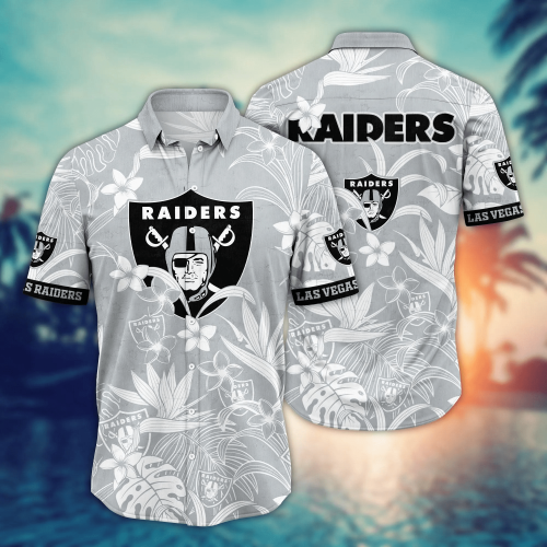 Las Vegas Raiders NFL Flower Hawaii Shirt And Tshirt For Fans, Summer Football Shirts Gift