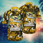 Pittsburgh Steelers NFL Flower Hawaii Shirt And Tshirt For Fans, Summer Football Shirts Gift